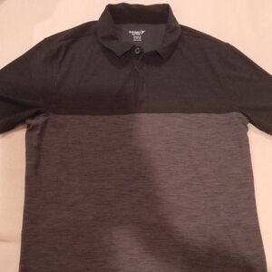 Old Navy Active Breathe On Boys XL (14-16)  collared Shirt, Gray